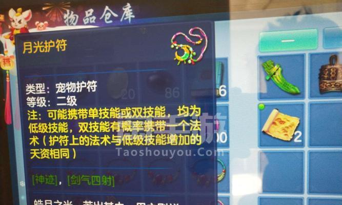 《神武》游戏宠物护符技能等级关系解析（游戏中宠物护符技能等级提升规律详解）  第2张