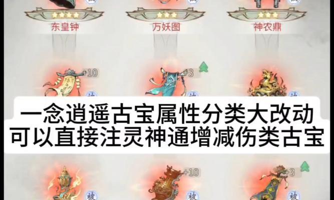 《逍遥神器，尽在掌握——以一念逍遥古宝使用方法全解》（探索古宝魔力）  第3张